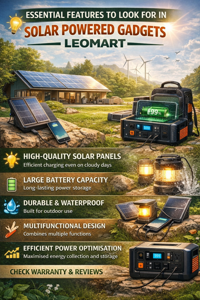 Solar Powered Gadgets Leomart